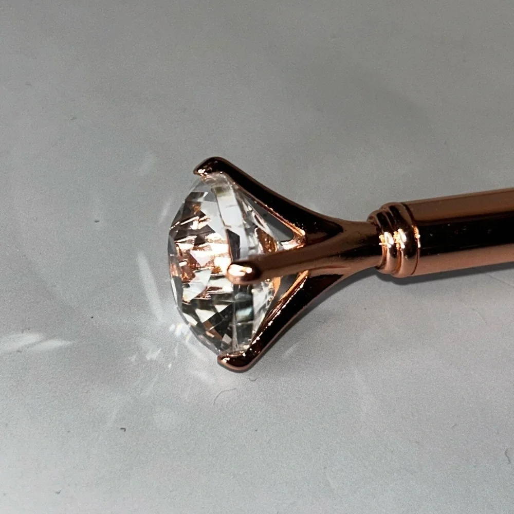 New rose gold faux diamond style accent